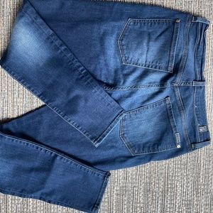 7 for All Mankind High Waist Ankle Skinny Jeans Darker denim